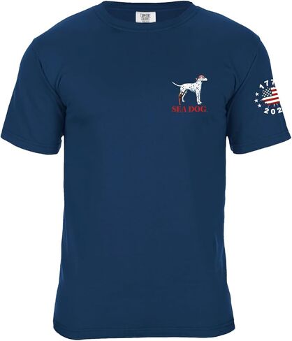 SEA DOG America’s 250th Anniversary Freedom Patriotic Graphic T-Shirt, 100% Ringspun Cotton, Relaxed Fit, Printed in USA in Saudi Arabia