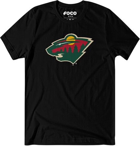 تي شيرت FOCO رجالي بشعار فريق NHL الأساسي أسود بأكمام قصيرة in Saudi Arabia