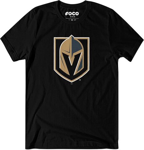 تي شيرت FOCO رجالي بشعار فريق NHL الأساسي أسود بأكمام قصيرة in Saudi Arabia