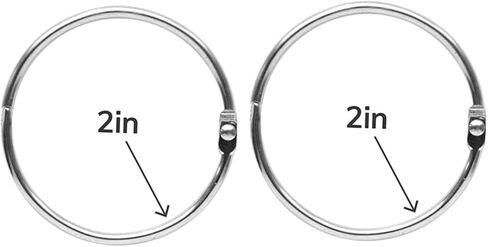 12pcs Metal Snap Ring Multi Purpose Curtain Ring Keychain Holder Silver Inside Diameter for Loose Leaf Binders Scrapbooking and Home Decor in Saudi Arabia