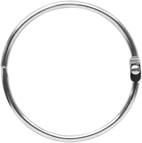 12pcs Metal Snap Ring Multi Purpose Curtain Ring Keychain Holder Silver Inside Diameter for Loose Leaf Binders Scrapbooking and Home Decor in Saudi Arabia
