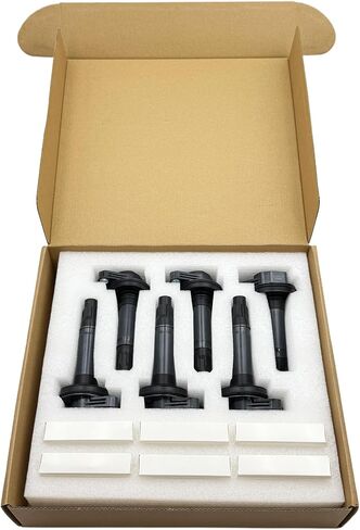 6pcs Ignition Coil and Spark Plugs Replacement for Ford F-150 Explorer Edge Transit-350 Mustang Flex & Lincoln MKZ MKX & Mazda 6 CX-9 in Saudi Arabia