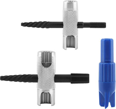 أداة إزالة الشحوم زيرك، أدوات إزالة الشحوم ذات 4 اتجاهات تناسب 1/4 بوصة - 28 SAE، 1/8 بوصة -NPT، M10x1 M8x1 وحجم سداسي 3/8 بوصة 5/16 بوصة 7/16 بوصة للتثبيت والإزالة وإعادة الخيط in Kuwait