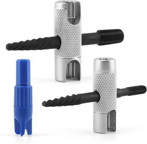 أداة إزالة الشحوم زيرك، أدوات إزالة الشحوم ذات 4 اتجاهات تناسب 1/4 بوصة - 28 SAE، 1/8 بوصة -NPT، M10x1 M8x1 وحجم سداسي 3/8 بوصة 5/16 بوصة 7/16 بوصة للتثبيت والإزالة وإعادة الخيط in Kuwait