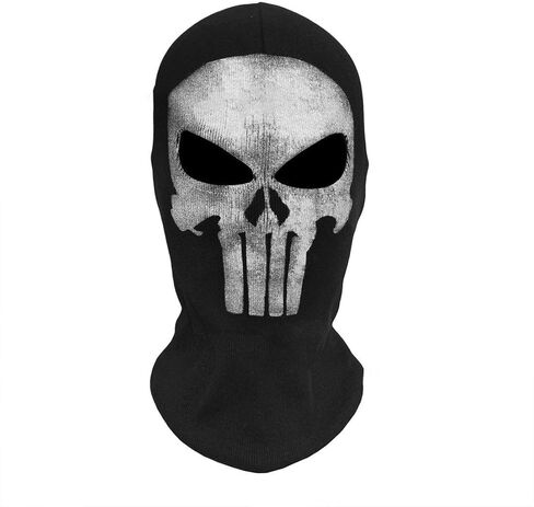 Balaclava Skull Ghost Mask Full Face Mask for Halloween Cosplay Party Outdoor Motorcycle Ski Snowboard Cycling Hiking in Kuwait