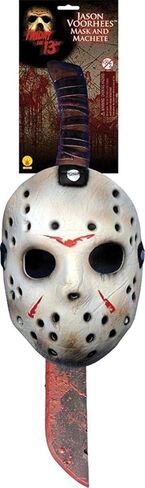 Rubies Costume Co. Men's Friday The 13th: Jason Mask and Machete Set in Saudi Arabia