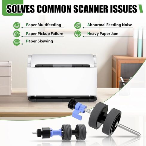 B12B819031 Scanner Exchange Roller Kit Replacement Compatible for Epson DS-530 ES-400 ES-500W ES-865 FF-680W DS-570W DS-575 DS-770 DS-780 DS-870 DS-970 DS-975, Replace B12B819041 in Kuwait