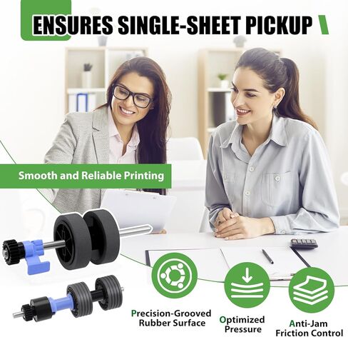 B12B819031 Scanner Exchange Roller Kit Replacement Compatible for Epson DS-530 ES-400 ES-500W ES-865 FF-680W DS-570W DS-575 DS-770 DS-780 DS-870 DS-970 DS-975, Replace B12B819041 in Kuwait