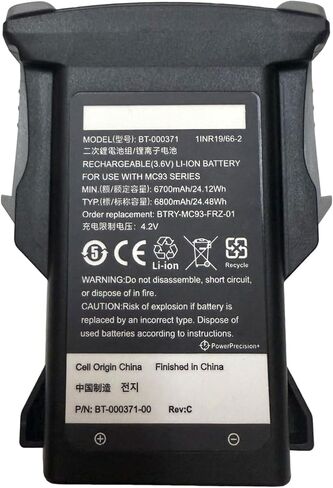 بطارية بديلة لزيبرا MC9300 MC93 BT-000370 BTRY-MC93-STN-01 BTRY-MC93-NI-10 BTRY-MC93-FZ-10(6800 مللي أمبير) in Saudi Arabia