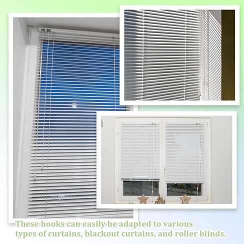 24 Inch Blind Wand Replacement, 2 Pcs Detachable Plastic Blind Rod with Hook Blinds Stick Replacement Tilt Wand Replacements Window Wand Replacements Vertical Blinds Parts for Window Shades in Saudi Arabia