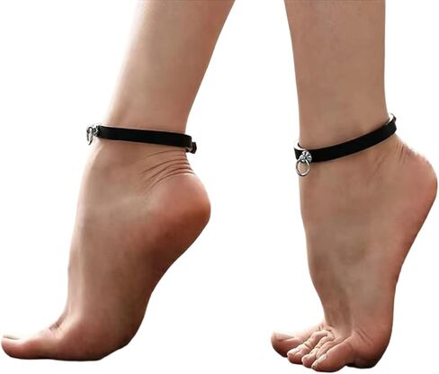 Adjustable Leather Ankle Strap with Soft Inner Lining Anklet Charm Chain Suitable for Comfort and Retro Modern Styles in Saudi Arabia
