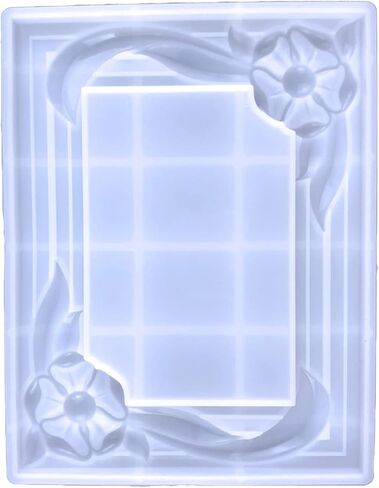 Square Photo Frame Mold Desktop Decoration Semi-Stereoscopic Flower Photo Frame Ornaments Silicone Mold in Saudi Arabia