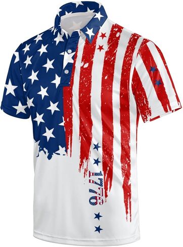 قمصان جولف للرجال، قمصان بولو مضحكة بأكمام قصيرة، سريعة الجفاف، ملابس رجالي مطبوعة للعب الجولف in Kuwait