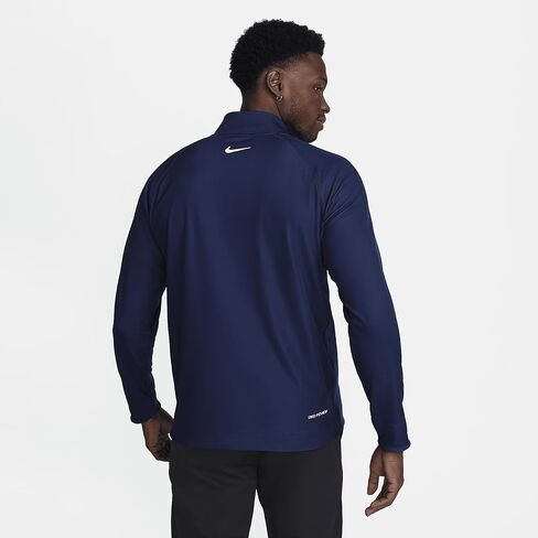 قميص الجولف Nike Tour للرجال Dri-FIT ADV 1/2-Zip (كحلي منتصف الليل/أزرق كورت/أبيض، FD5833-410) مقاس متوسط in Saudi Arabia
