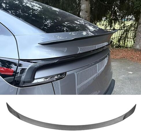 سبويلر خلفي من ألياف الكربون الحقيقية لطراز Tesla Y Juniper Red Spoiler Wing نموذج جديد Y 2025 2026 سبويلر خلفي غطاء خلفي للشفاه لملحقات Model Y Juniper (2025.03+) in Saudi Arabia