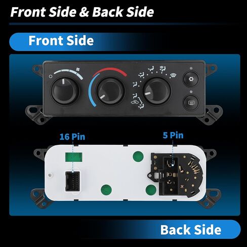 وحدة التحكم في المناخ لسخان مكيف الهواء لدودج لرام 1500 2500 3500 2006 لدودج داكوتا 2005 لوحة مفاتيح التحكم HVAC رقم 55056569AD/55056569AE in Kuwait
