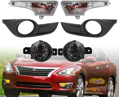 مجموعة مصابيح الضباب الأمامية ومصباح إشارة الانعطاف متوافق مع Altima 2013-2015 جانب الركاب والسائق NI2530118 NI2531118 in Kuwait