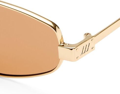 Le Specs Treasure Sunglasses - Gold, Aviator, Unisex, Micro 90s Sleek Style in Saudi Arabia