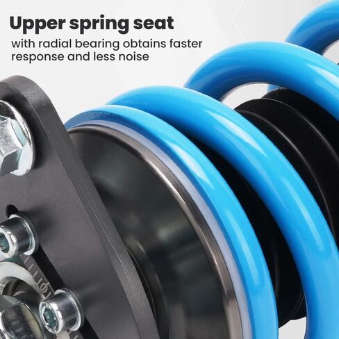 maxpeedingrods Coilovers لـ Nissan S13 240SX 1989-1994، مجموعة تعليق كويلوفيرز قابلة للتعديل بـ 24 مستوى، مجموعة خفض مطورة T6 قابلة للتعديل باللون الأزرق in Saudi Arabia