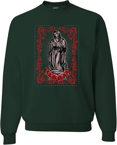 Our Lady of Guadalupe Blessed Virgin Mary Religious Inspirational/Christian Unisex Crewneck Graphic Sweatshirt in Saudi Arabia