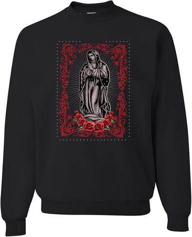 Our Lady of Guadalupe Blessed Virgin Mary Religious Inspirational/Christian Unisex Crewneck Graphic Sweatshirt in Saudi Arabia