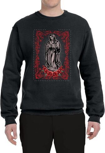 Our Lady of Guadalupe Blessed Virgin Mary Religious Inspirational/Christian Unisex Crewneck Graphic Sweatshirt in Saudi Arabia