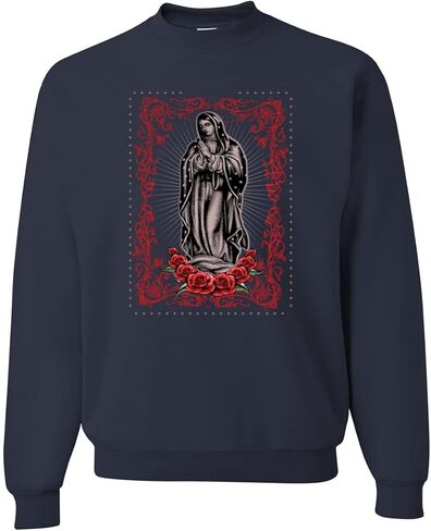 Our Lady of Guadalupe Blessed Virgin Mary Religious Inspirational/Christian Unisex Crewneck Graphic Sweatshirt in Saudi Arabia