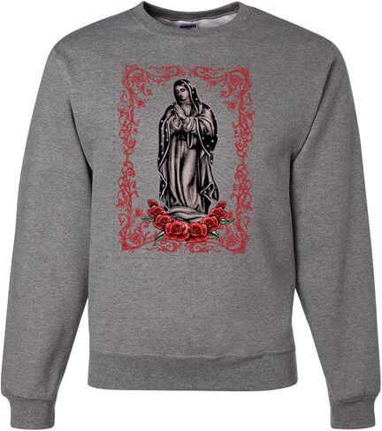 Our Lady of Guadalupe Blessed Virgin Mary Religious Inspirational/Christian Unisex Crewneck Graphic Sweatshirt in Saudi Arabia