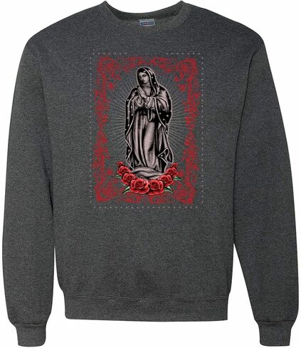 Our Lady of Guadalupe Blessed Virgin Mary Religious Inspirational/Christian Unisex Crewneck Graphic Sweatshirt in Saudi Arabia