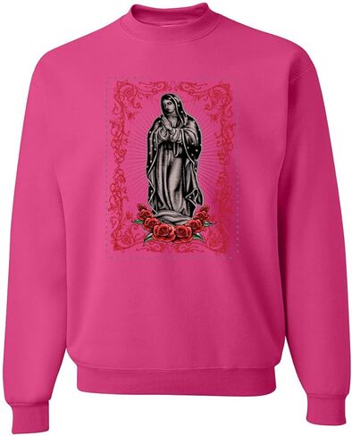 Our Lady of Guadalupe Blessed Virgin Mary Religious Inspirational/Christian Unisex Crewneck Graphic Sweatshirt in Saudi Arabia