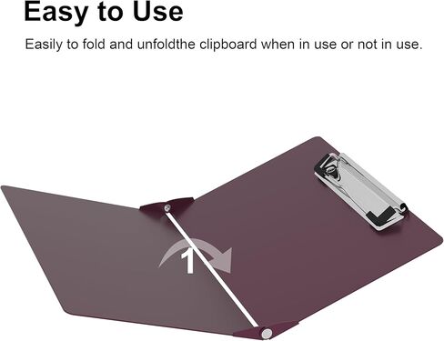 Nursing Clipboard with Nursing and Medical Edition Cheat Sheets Nursing School Essentials, Aluminum Foldable Nurse Clip Boards Essential Accessory for Efficient Patient Care (Wine Red) in Kuwait