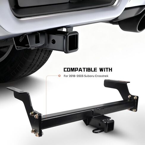 2" Receiver Trailer Hitch Fits for Subaru Crosstrek 2018 2019 2020 2021 2022 2023, Square Tube Frame, Black Class 3 Towing Hitch Kit Bike Rack in Saudi Arabia