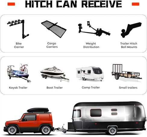 2" Receiver Trailer Hitch Fits for Subaru Crosstrek 2018 2019 2020 2021 2022 2023, Square Tube Frame, Black Class 3 Towing Hitch Kit Bike Rack in Saudi Arabia