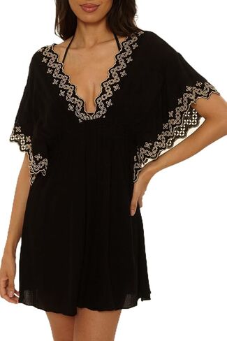 Becca Women's Barbados Plunge Embroidered Tunic in Saudi Arabia