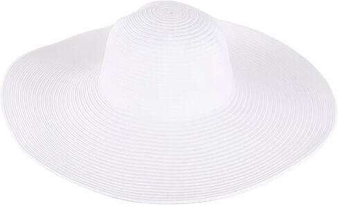 Women Wide Brim Sun Straw Hat Floppy Foldable Roll Up Beach Cap UPF 50 Summer Hat for Holiday Traveling Daily Wearing (Black) in Kuwait