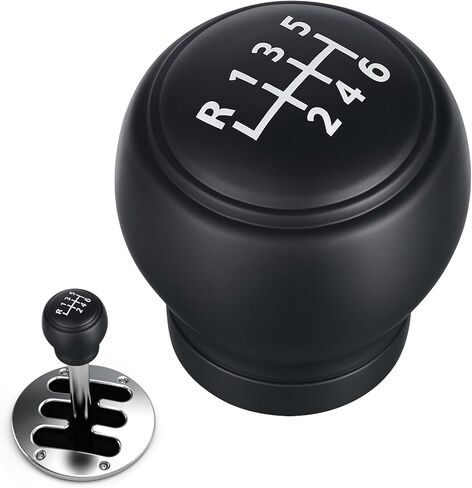 Car Gear Shift Knob Cover, Anti Slip Silicone Shift Knob Cover Silicone 6-Speed Shifts Knobs Covers Universal Auto Shifter Transmission Protective Covers for Most Cars (Black) in Saudi Arabia