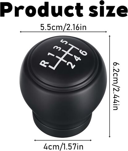 Car Gear Shift Knob Cover, Anti Slip Silicone Shift Knob Cover Silicone 6-Speed Shifts Knobs Covers Universal Auto Shifter Transmission Protective Covers for Most Cars (Black) in Saudi Arabia