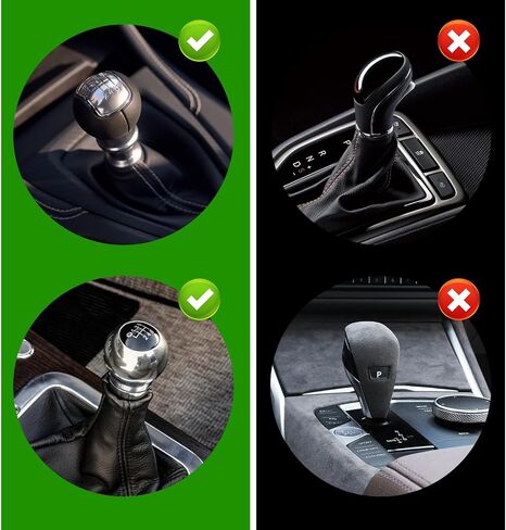 Car Gear Shift Knob Cover, Anti Slip Silicone Shift Knob Cover Silicone 6-Speed Shifts Knobs Covers Universal Auto Shifter Transmission Protective Covers for Most Cars (Black) in Saudi Arabia