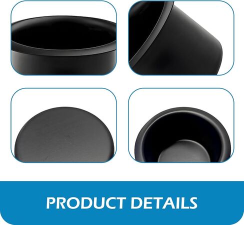 2PCS Car Cup Holder Insert, Recessed Drop in Metal Cup Drink Can Holder, Large Capacity Cup Holder Replacement Accessories, Universal for RV Boat Car Couch Golf Cart (Black) in Saudi Arabia