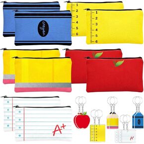 مجموعة من 10 قطع من هدايا تقدير المعلم من Lucky Sea، حقيبة مكياج بسحاب مع 10 قطع من سلسلة المفاتيح لمستلزمات العودة إلى المدرسة والفصول الدراسية in Kuwait