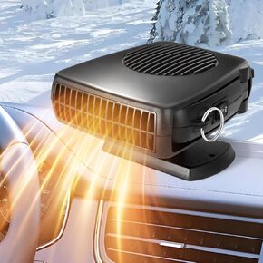 Car Heater,200W Fast Heating & Defrosting,Windshield Defroster Portable Heater for Car Plug in Cigarette Lighter,360° Rotary Car Heaters for Vehicle,Car,RV,SUV (Black) in Kuwait