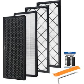 متوافق مع Tesla Model 3 Model Y 2016-2025 Highland Juniper Premium HEPA Cabin Air Filter Kit الكربون المنشط 5 طبقات - يتضمن أدوات ودليل التثبيت (عبوتان) in Kuwait