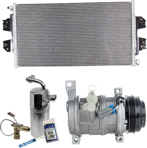 Replacement A/C Compressor Kit fits Chevrolet Express 1500 (V8 5.3L) With Rear A.C. OE-Style 10S20F 4-Groove, 2-Bolt Hose Mount in Saudi Arabia