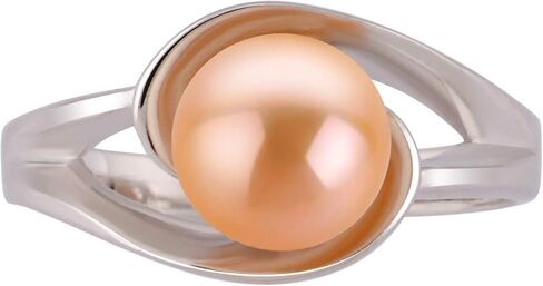 Clare Pink 6-7mm AAA Quality Freshwater 925 Sterling Silver Cultured Pearl Ring For Women in Saudi Arabia