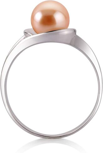 Clare Pink 6-7mm AAA Quality Freshwater 925 Sterling Silver Cultured Pearl Ring For Women in Saudi Arabia