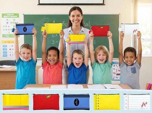 مجموعة من 10 قطع من هدايا تقدير المعلم من Lucky Sea، حقيبة مكياج بسحاب مع 10 قطع من سلسلة المفاتيح لمستلزمات العودة إلى المدرسة والفصول الدراسية in Kuwait