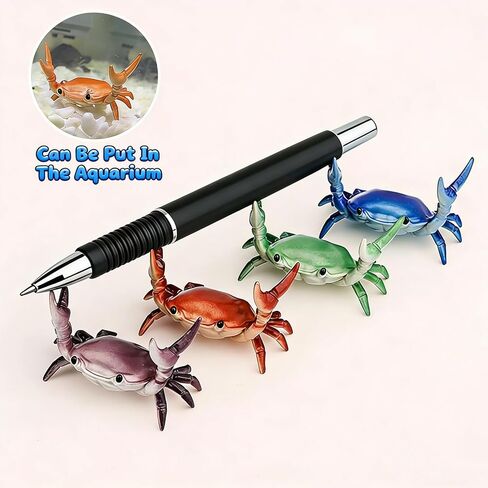 Desk Crab Pen Holder, Cute Weightlifting Crab Pencil Holder for Desk, Funny & Creative Desktop Organizer for Office, Home, School Supplies(5PCS) in Saudi Arabia