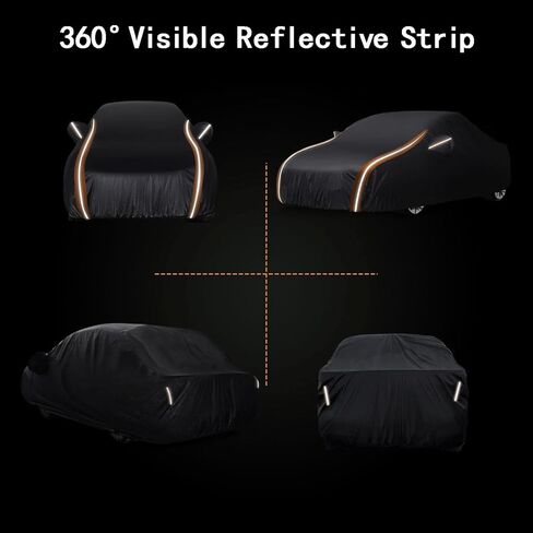 10 Layers Truck Cover Custom Fit for Toyota Tundra Double 2007-2024 Cab/Crew Max Cab Silverado 1500 Ford F150 RAM 1500, Full Exterior Car Covers for Automobiles, Up to 235 inch, 5.5 Bed L in Saudi Arabia