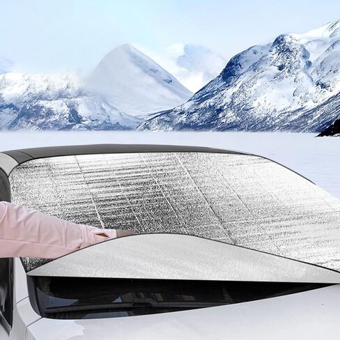 Foldable car Cover Suitable for All Seasons - Sturdy and Durable, Snowproof, Windproof, and UV-Protective. in Saudi Arabia