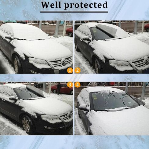 Foldable car Cover Suitable for All Seasons - Sturdy and Durable, Snowproof, Windproof, and UV-Protective. in Saudi Arabia